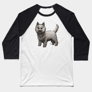 Dog - Cairn Terrier - Gray Baseball T-Shirt